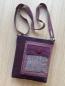 Preview: "Flickenwerk II mit Tasche" - AUBERGINE-PFLAUME